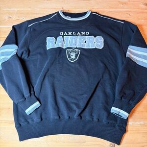 Vintage Lee Sport Oakland Raiders Long Sleeve Crew Neck Sweater AFC L